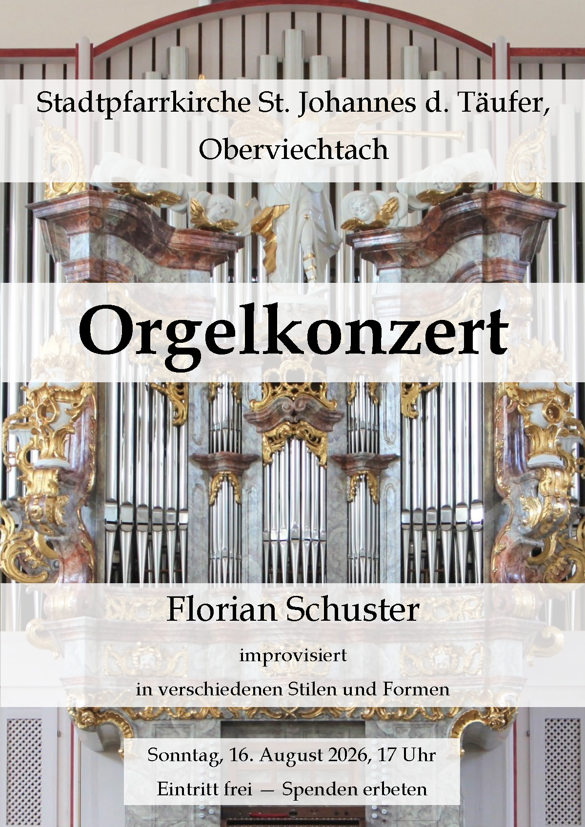 Orgelimprovisationskonzert - Oberviechtach